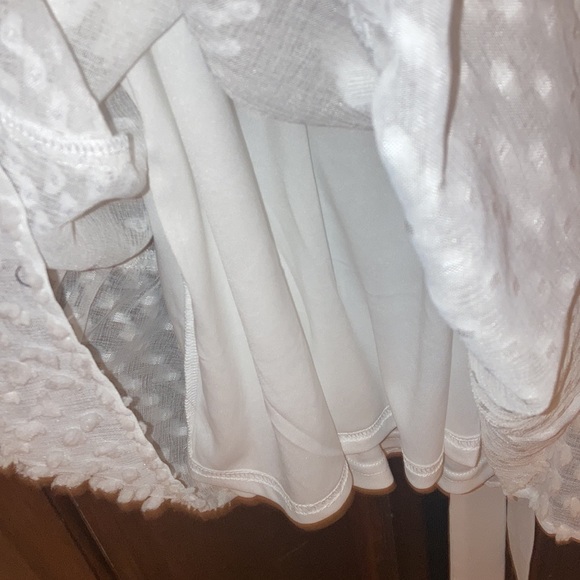 NWT Size Large, White, Flying Tomato, Swiss Dot, A Line Dress - Picture 9 of 9